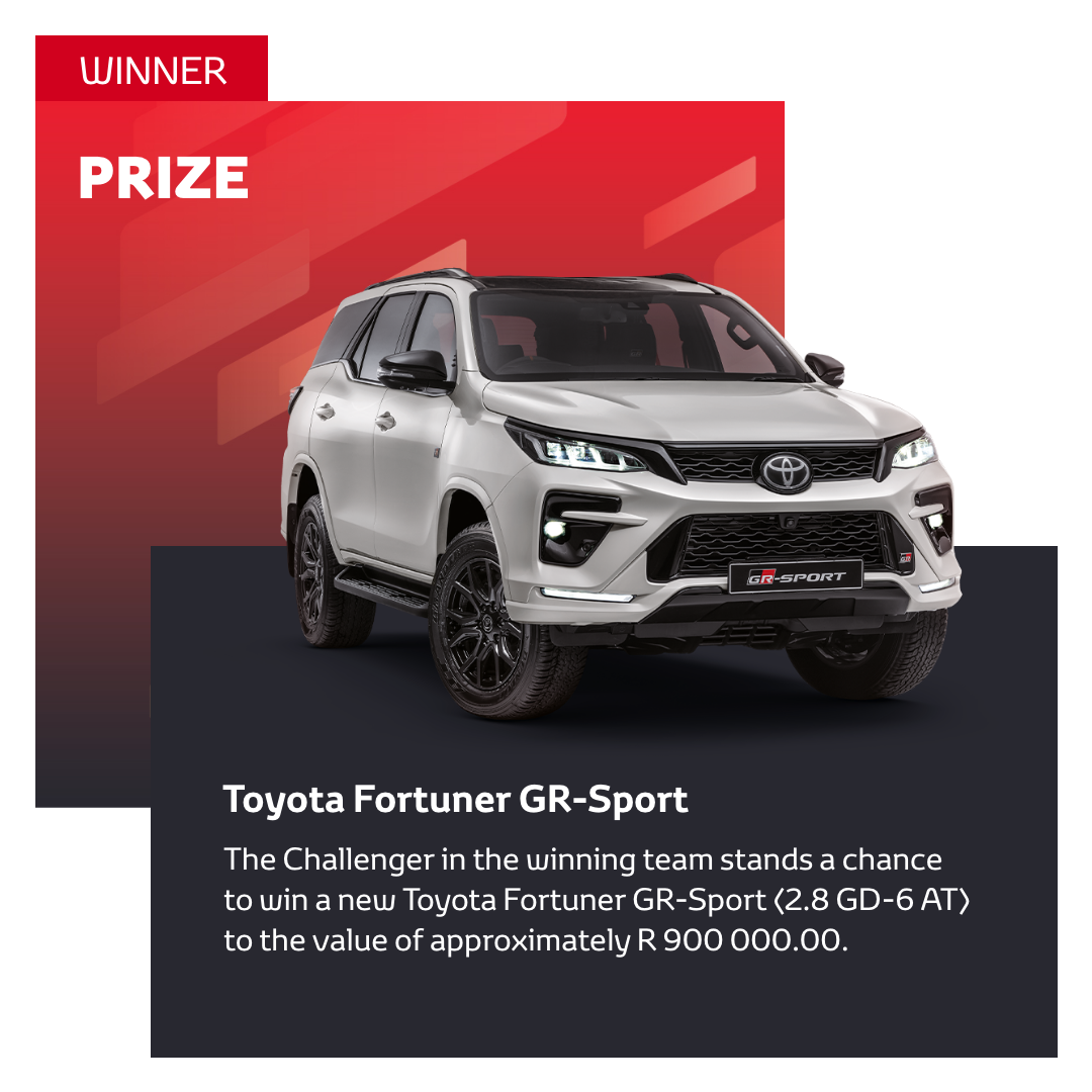 Fortuner challenge winner prize.