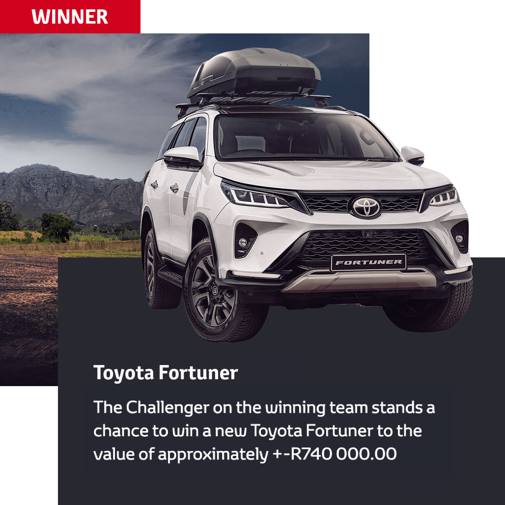 Fortuner challenge winner prize.